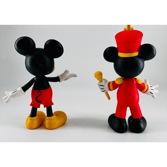Disney Mickey Mouse Figurine Set – 2017 Just Play – 7" Classic & Band Leader - Picture 2 of 3